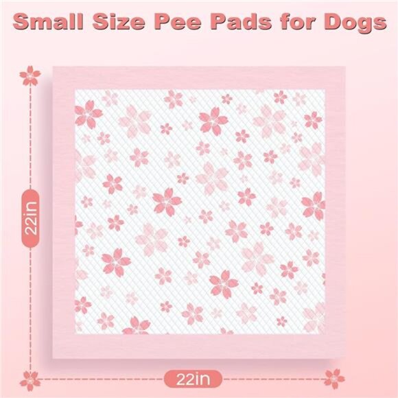 100 Cute Pet Pads 22"x 22"Leak-Proof Quick-Dry Design Pee Pads for Pets - Picture 5 of 10